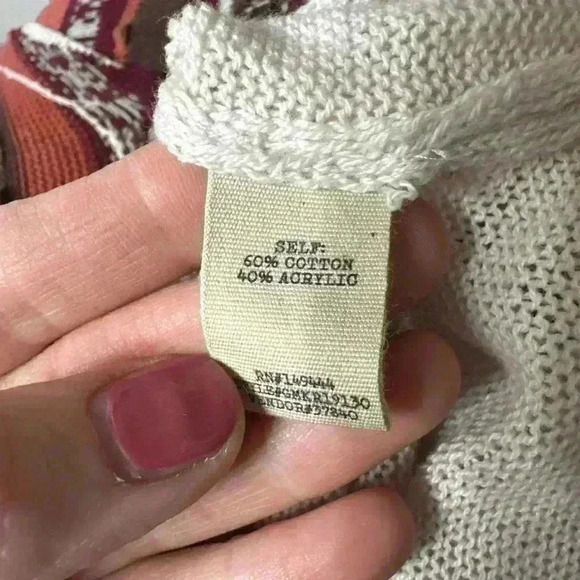 NWT gimmicks by BKE southwestern fall v-neck sweater Size XS - Picture 4 of 5